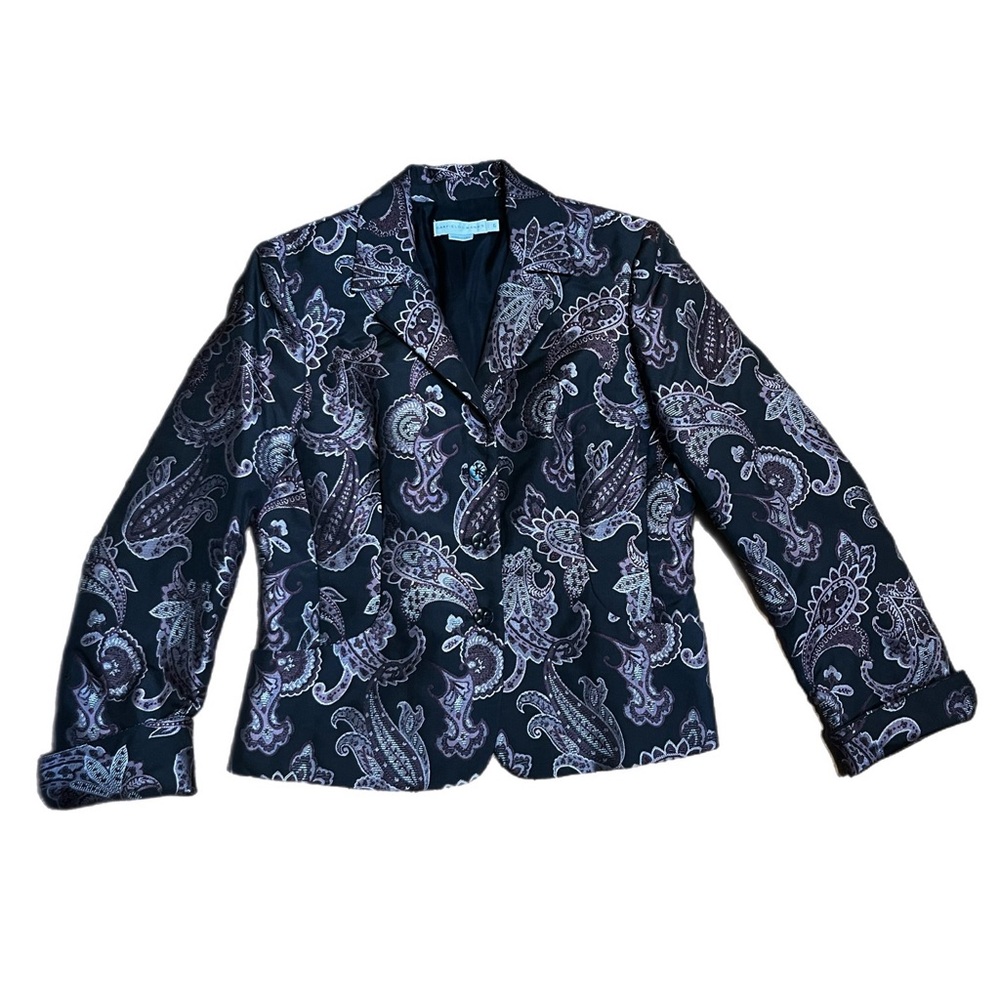 GARFIELD & MARKS Black Paisley Jacket